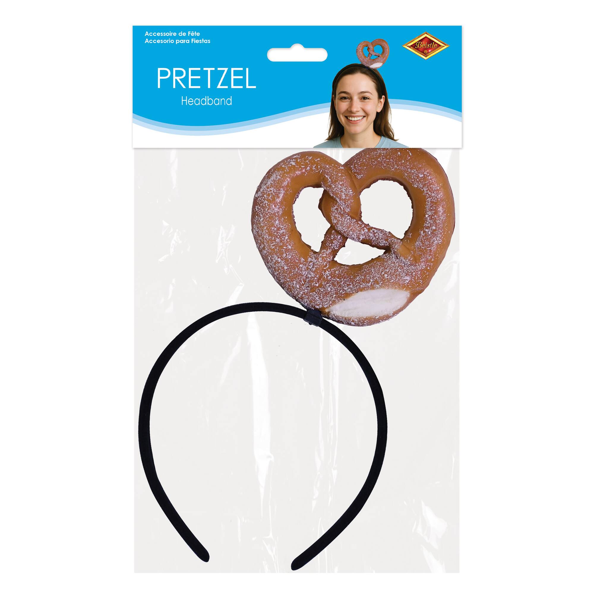 Beistle Black Pretzel Headband